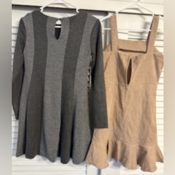 Gray and Tan Dresses bundle of 2 both size 12 - Picture 5 of 8